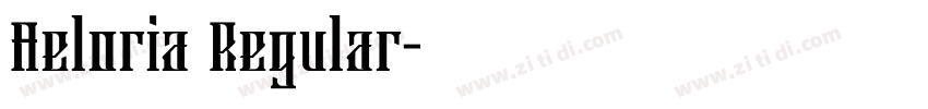 Aeloria Regular字体转换
